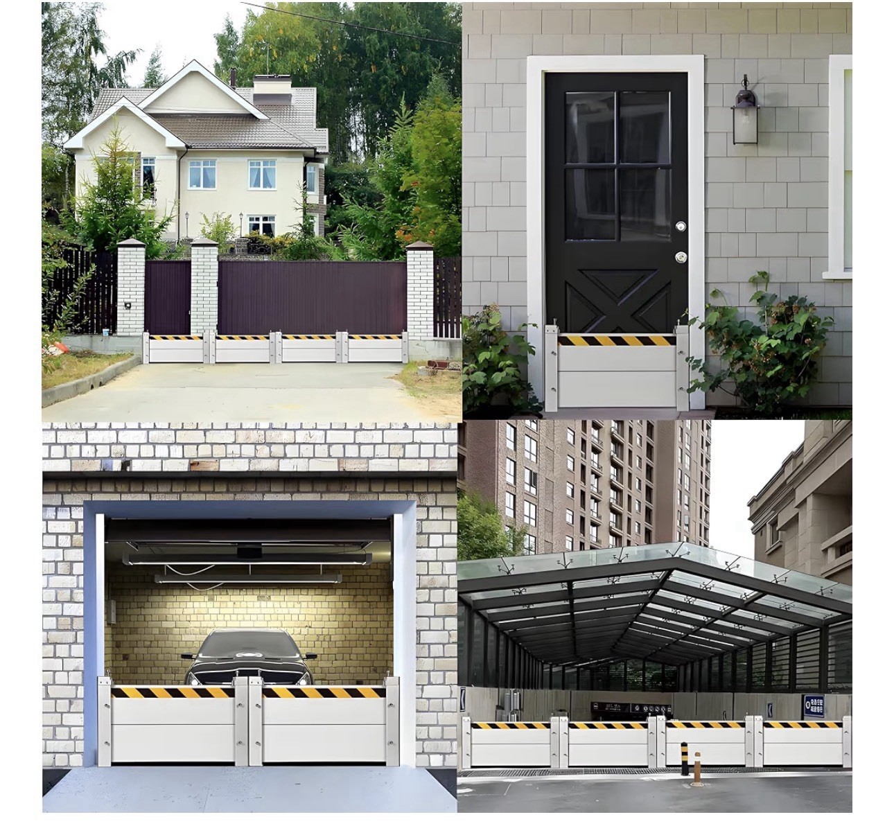 Aluminum Alloy Flood Barrier for Home Exterior|Height 31.5 Inch•Length 3.6 feet