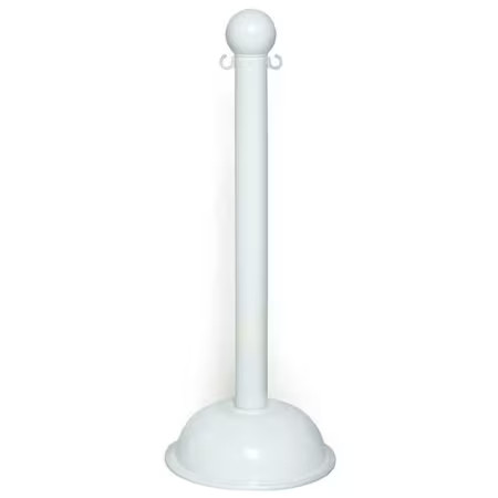 Zoro Select 99901-4 3″ Diameter Plastic Stanchion – White, Height (4-Pack),