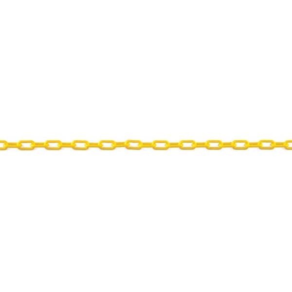 Zoro Select 30002-300 Plastic Chain, Yellow, 300 Ft Length, Gloss, 30002-300
