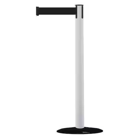 TENSABARRIER 875-32-STD-NO-B9X-C Barrier Post with Belt, 7 1/2 ft Length, 38 in