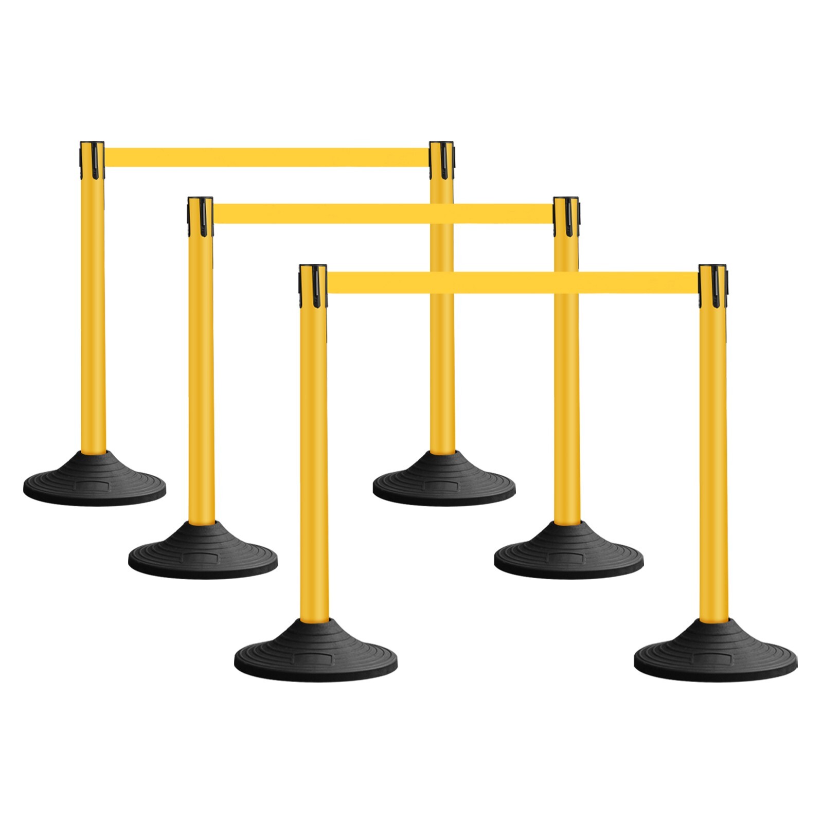 Orancl 10 ft Length Plastic Retractable Stanchion for Crowd Control Barrier