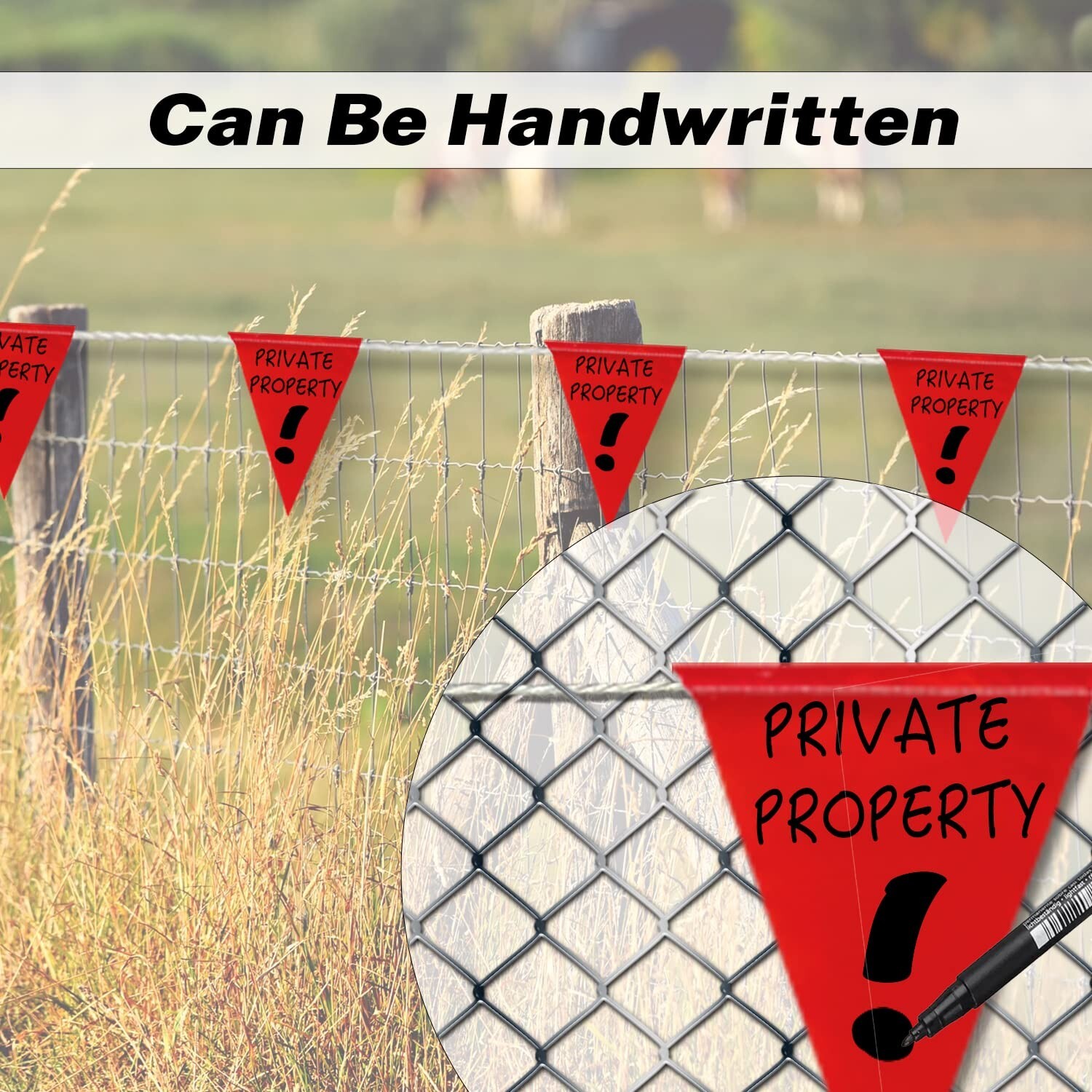 Caution Barricade Flags 102FT string Warn of hazardous areas, traffic control…