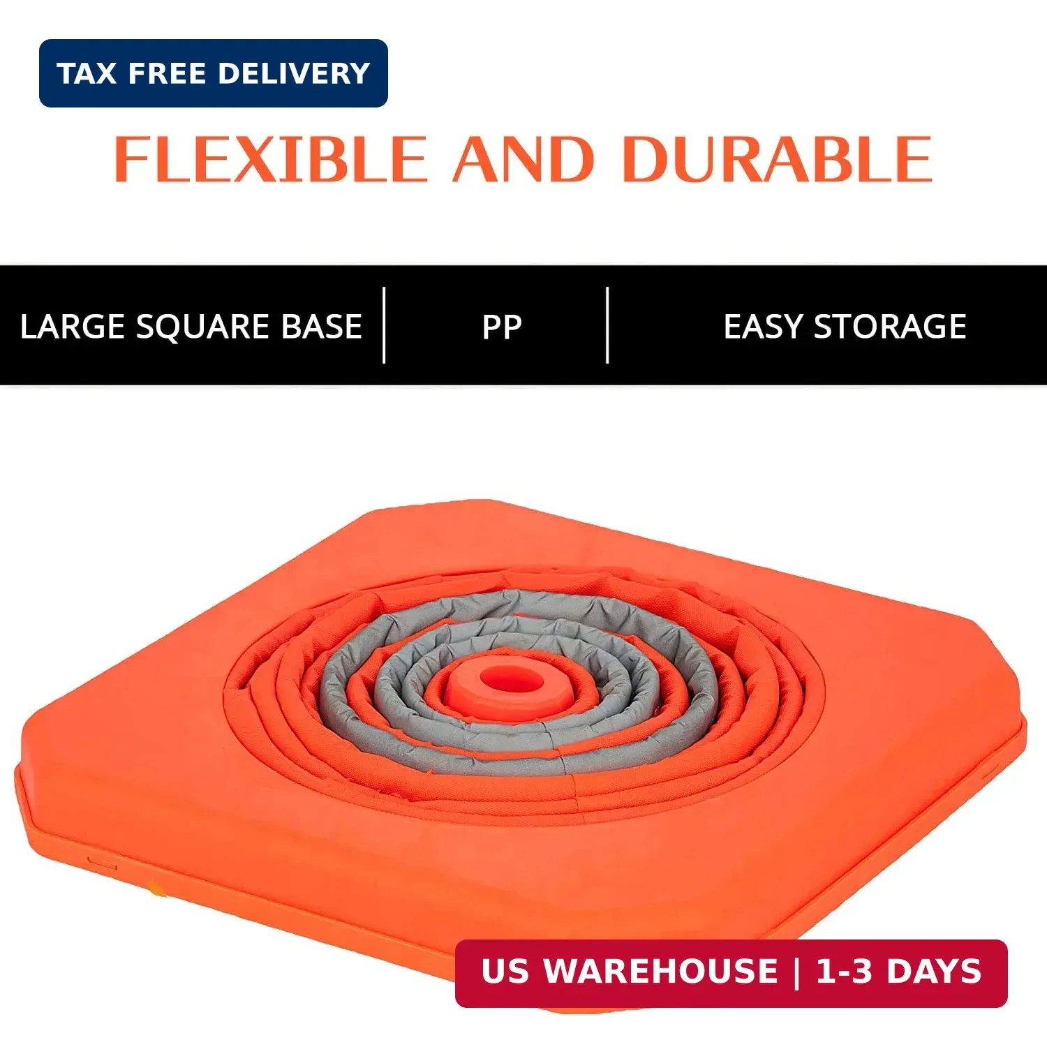4 Pack 28 inch Collapsible Traffic Cones with LED Light, Safety Cones with Refle