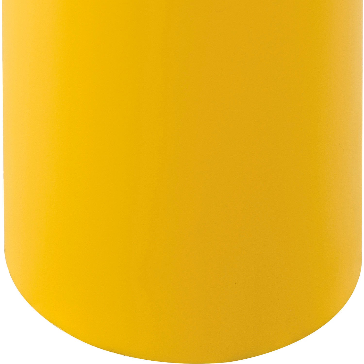 Global Industrial Bollard Post Sleeve 4″ D x 52″ H Yellow With Red Tape HDPE