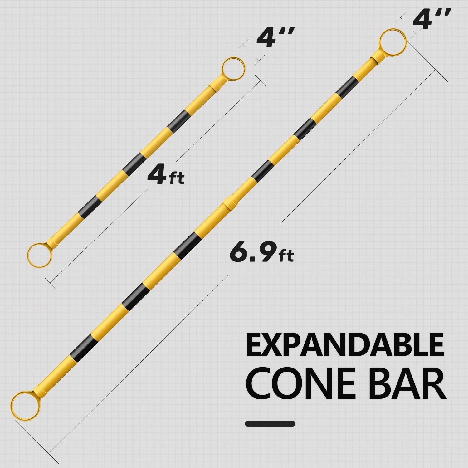Extendable Cone Bar for Traffic Safety