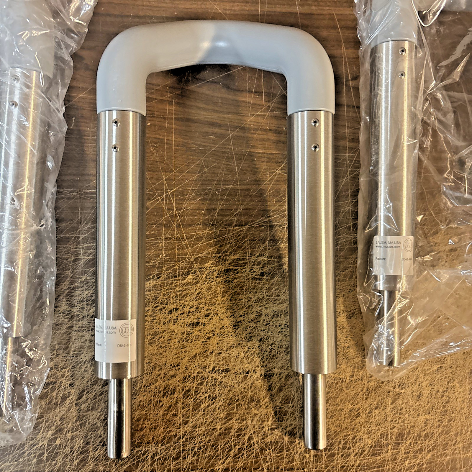 McCue UniGuard 150 Safety Bollards 12″ Grey Asset Protection Post Case of 4 NEW