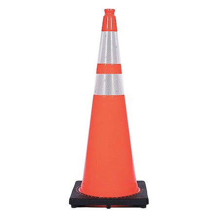 Zoro Select Rs90045ct3m64 Traffic Cone,10 Lb.,Orange Cone Color
