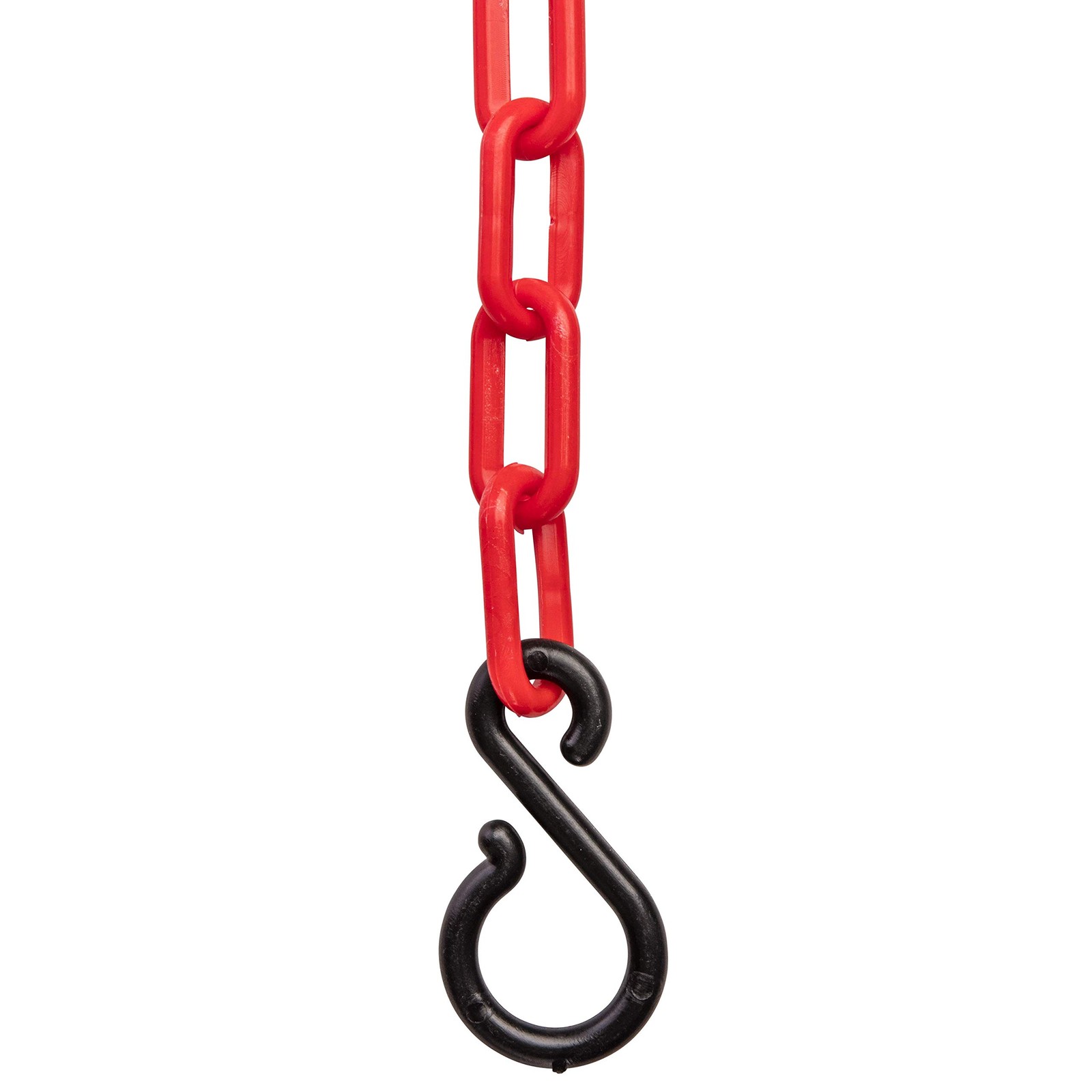 10 Feet Red Safety Supply Durable Plastic Chain UV Resistant for Crowd Control