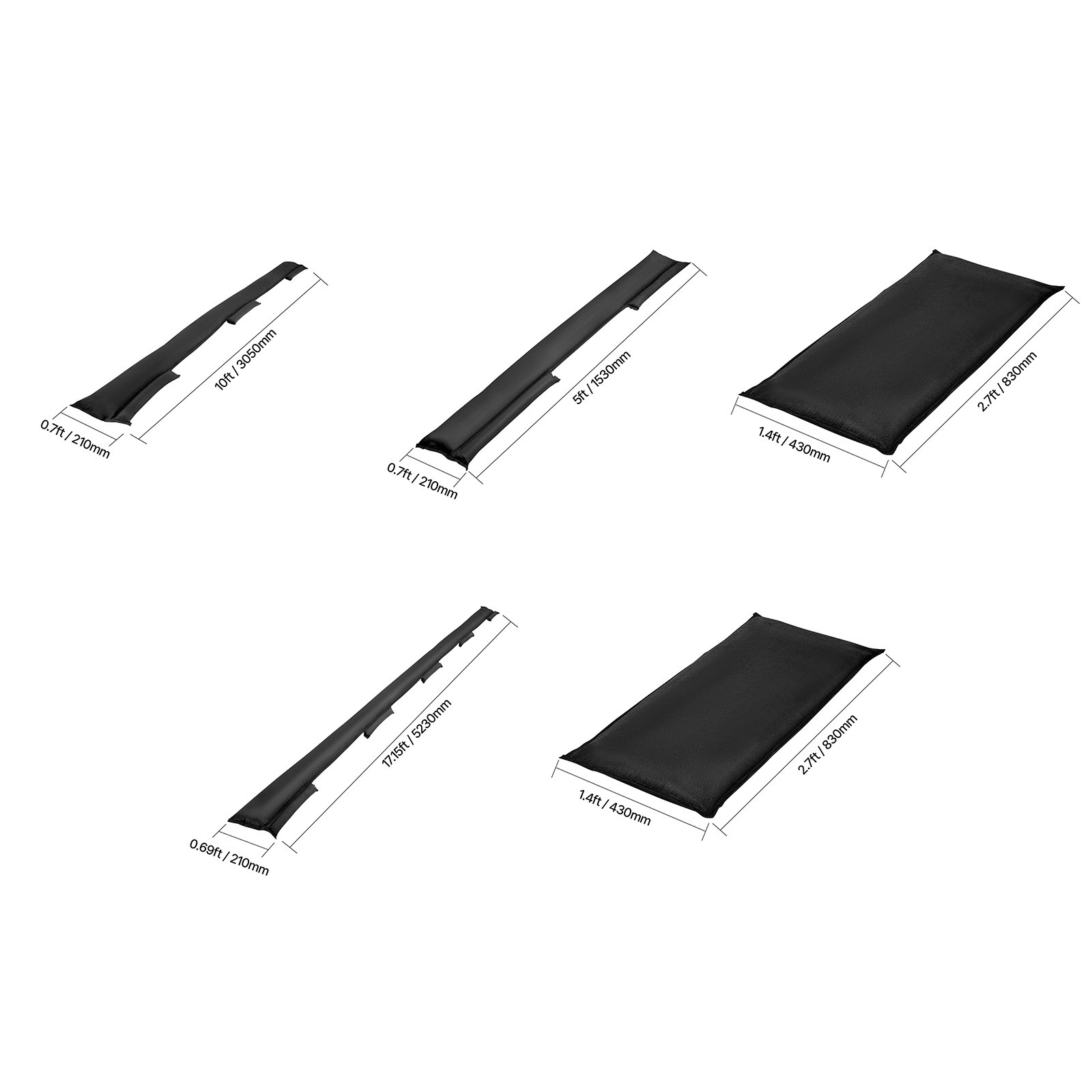 Uimoso Flood Barrier Bags in Various Sizes for Water Protection
