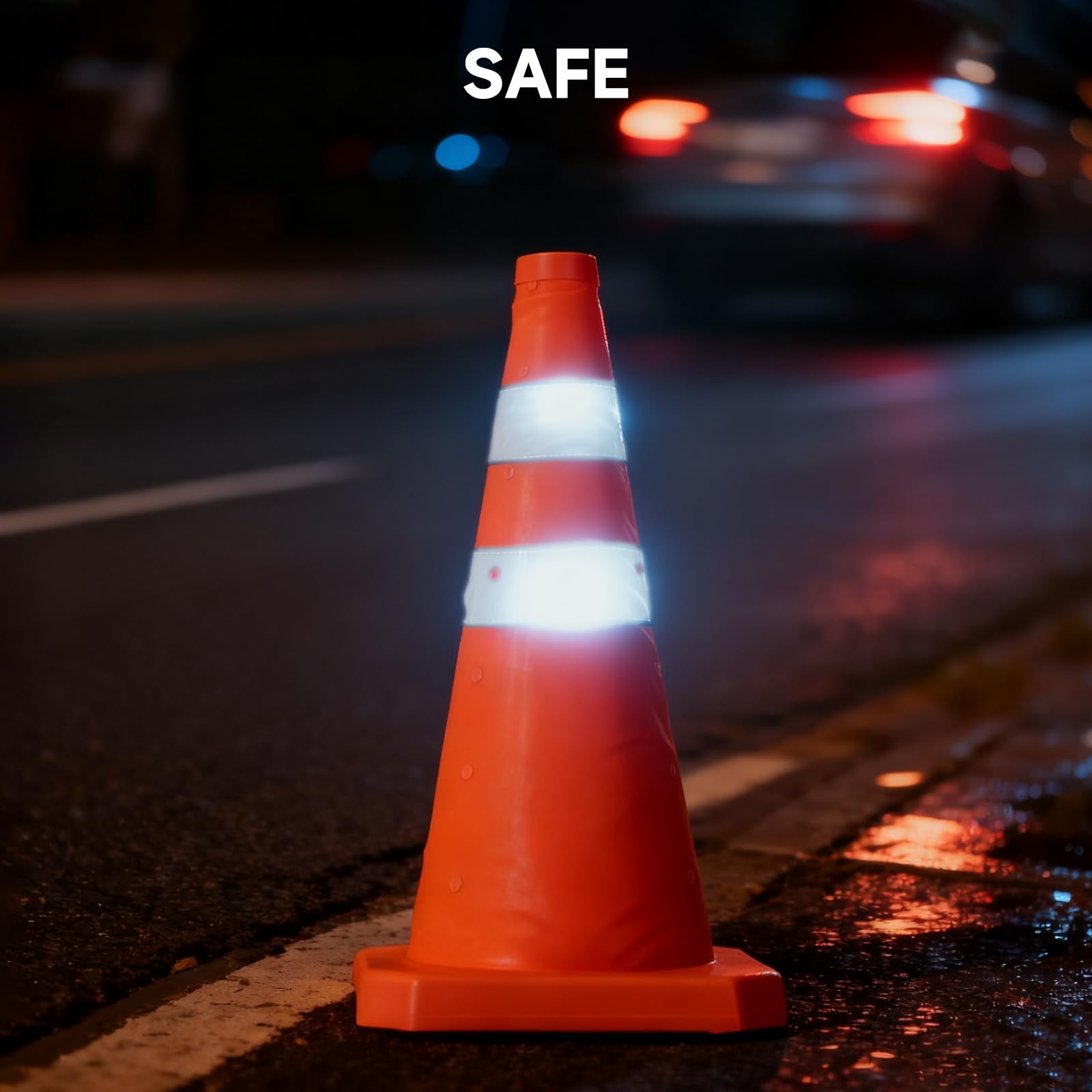 Roastove18 Inch 4 Pack Collapsible Traffic Safety Cones, Multi Purpose Pop-up…