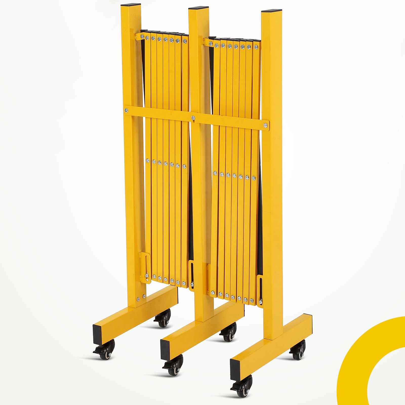 Expandable Barricade 8FT Mobile Safety Barrier Gate Retractable Traffic Fence