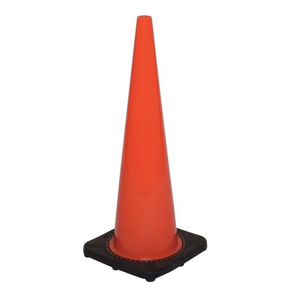 Zoro Select 6Fha9 Traffic Cone, Standard Shape, Pvc, 18 In H, Orange,, 6Fha9