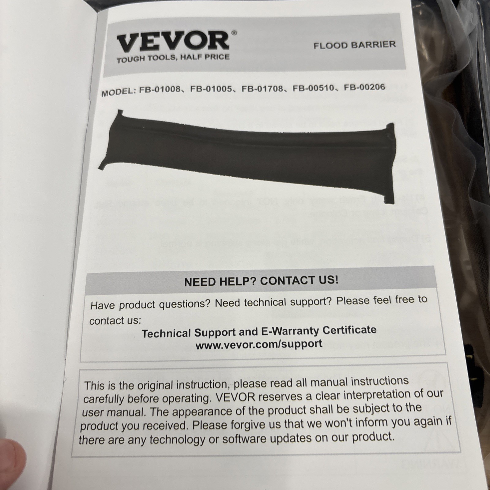 6 NEW FB-00510 VEVOR Flood Barrier Bags