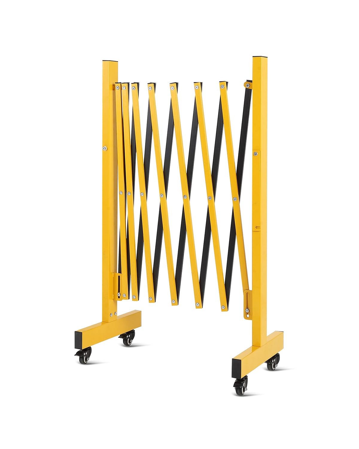 Expandable Barricade 8FT Mobile Safety Barrier Gate Retractable Traffic Fence