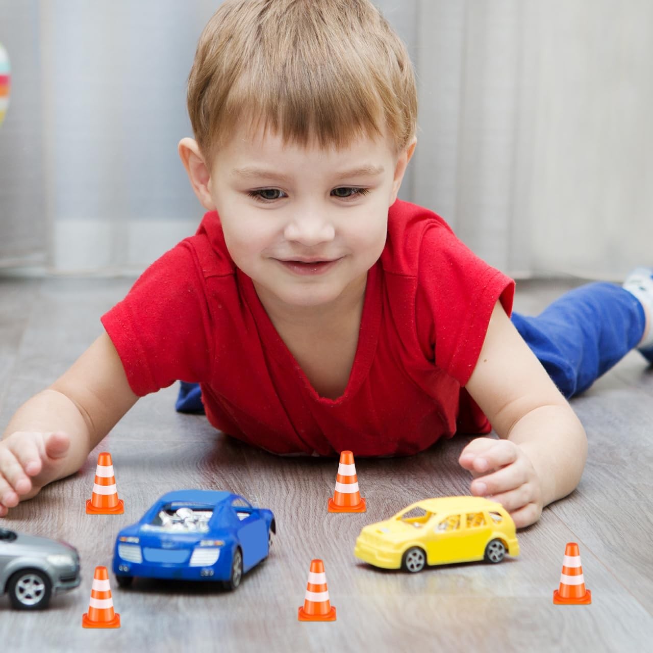 Mini Traffic Cones 50Pcs Orange Sports Training Roadblock Miniature Sand Table U