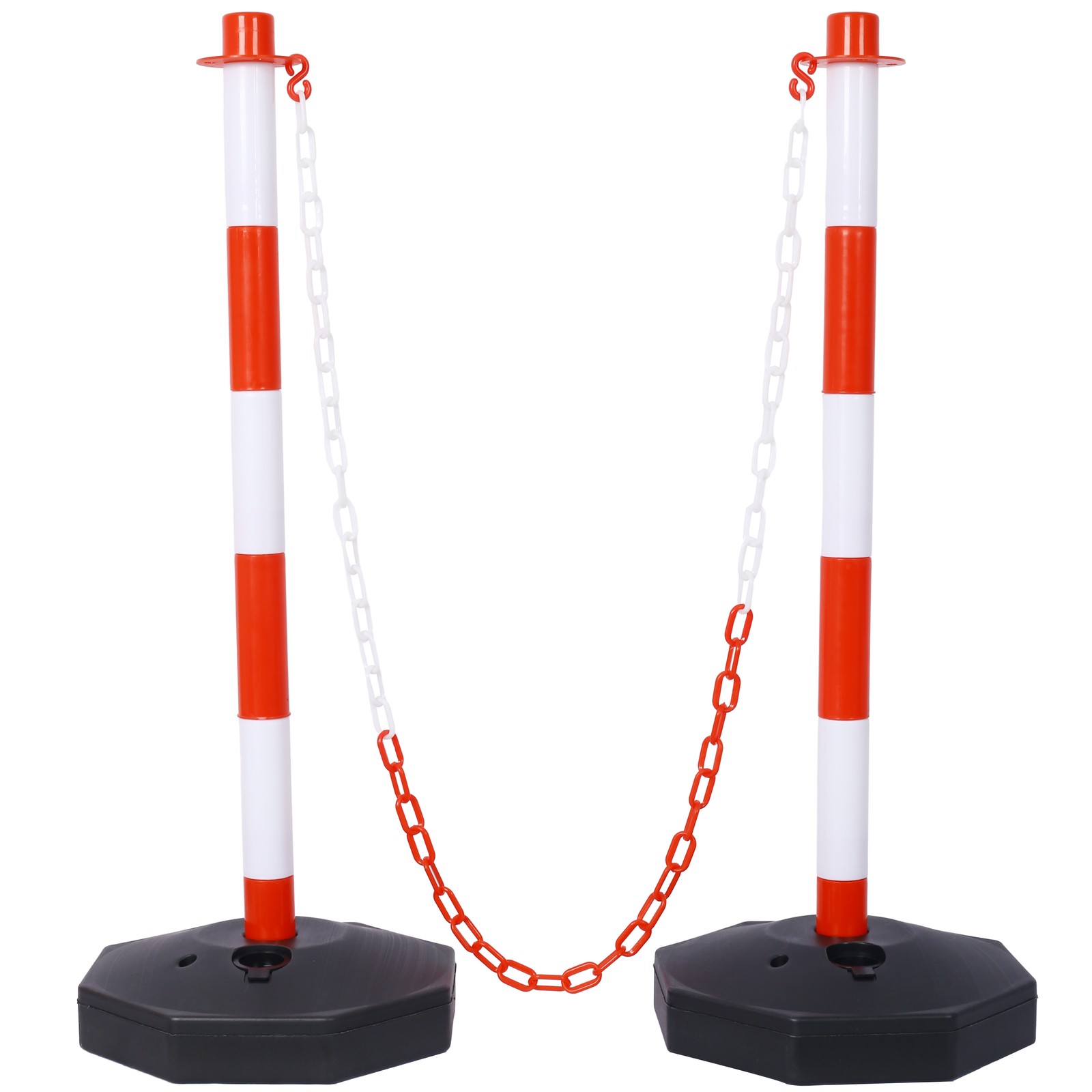Adjustable Traffic Delineator Post Cones, 4 Pack, Traffic Safety Delineator Bar