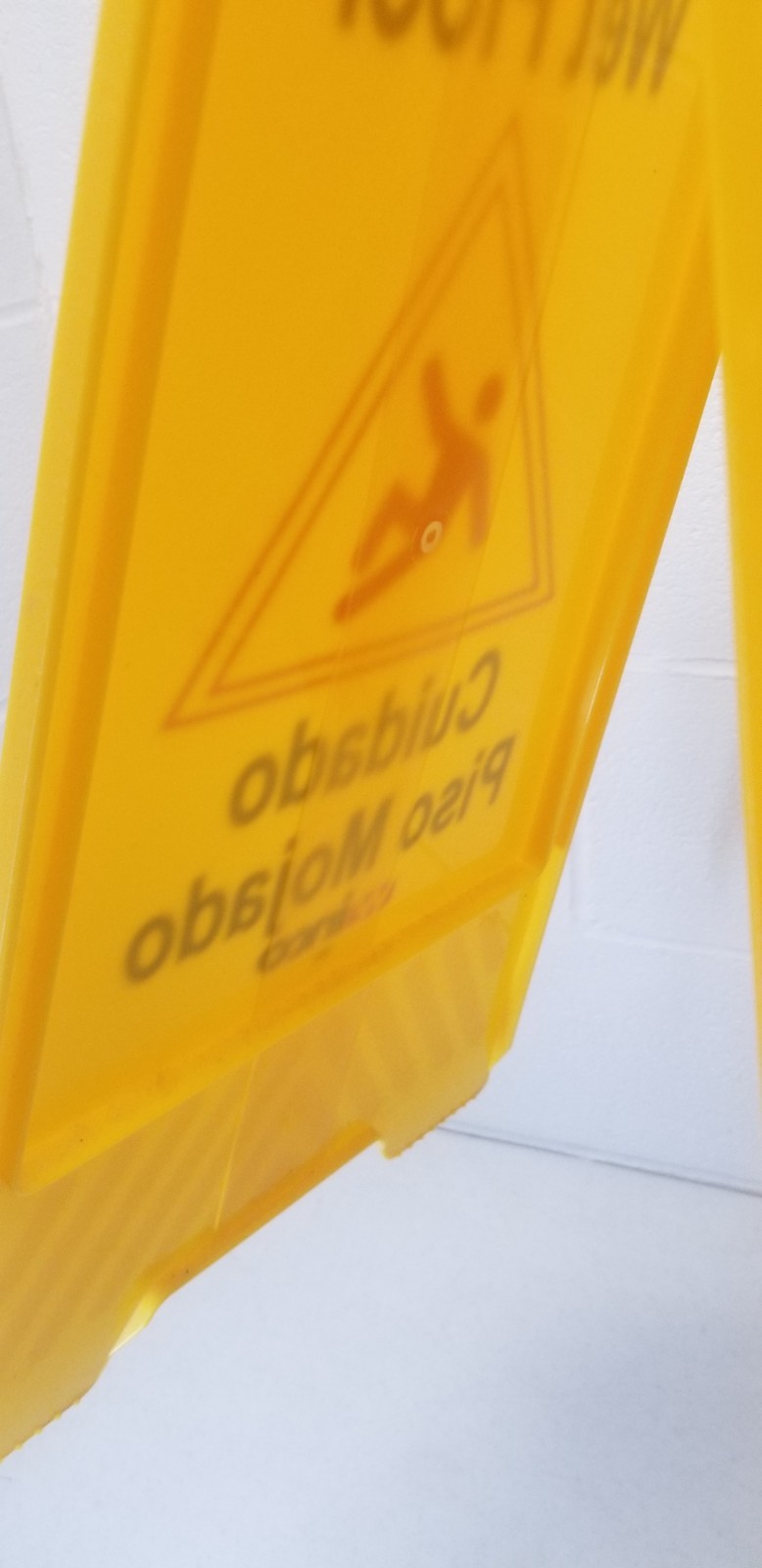 Winco WCS-25 Caution Wet Floor Sign | 25 x 12