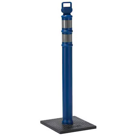Delineator Post With Base, Polyethylene, High-Intensity Prismatic, 45″ Height,