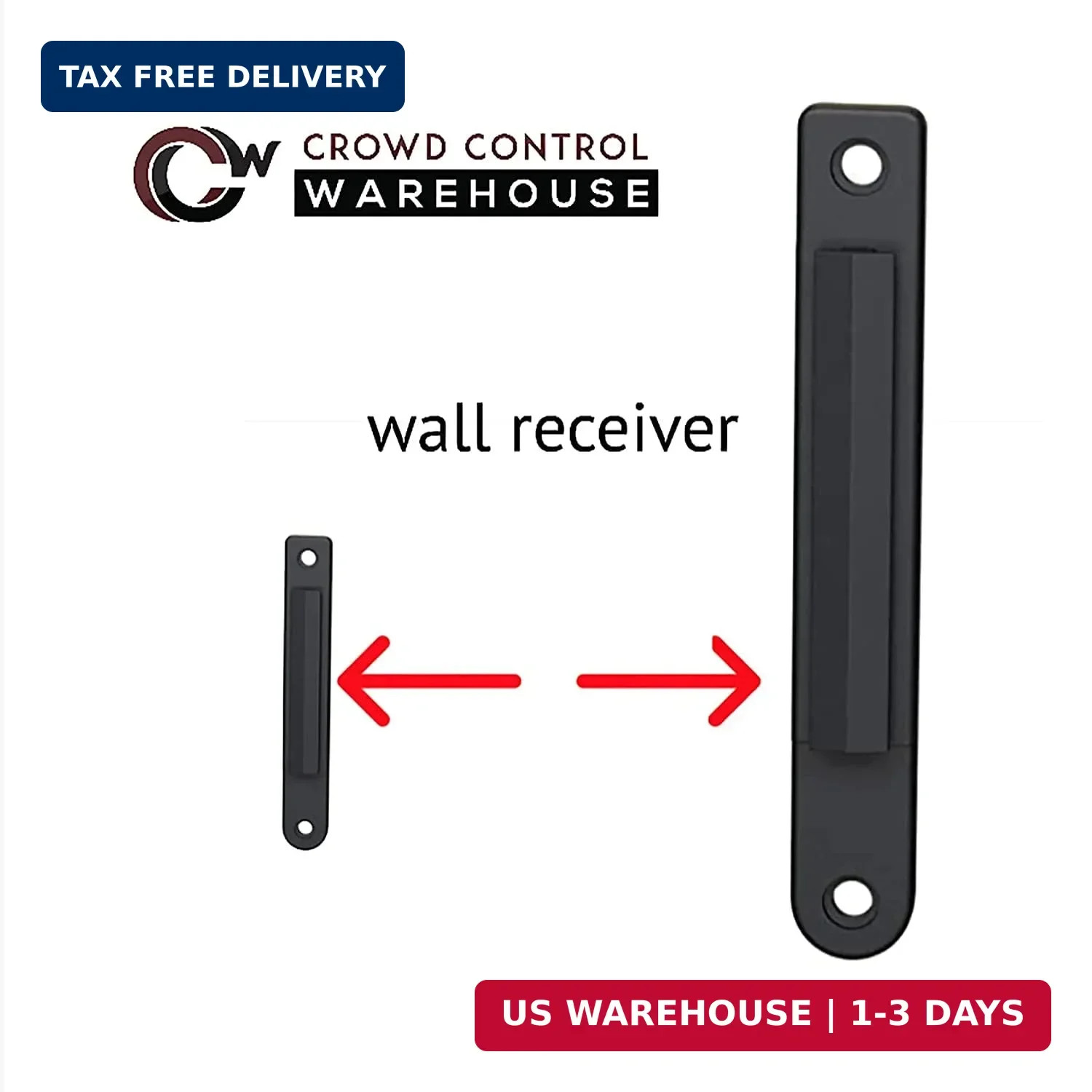 Crowd Control Warehouse – CCW Series WMB-120 Fixed Wall Mount Retractable Belt B