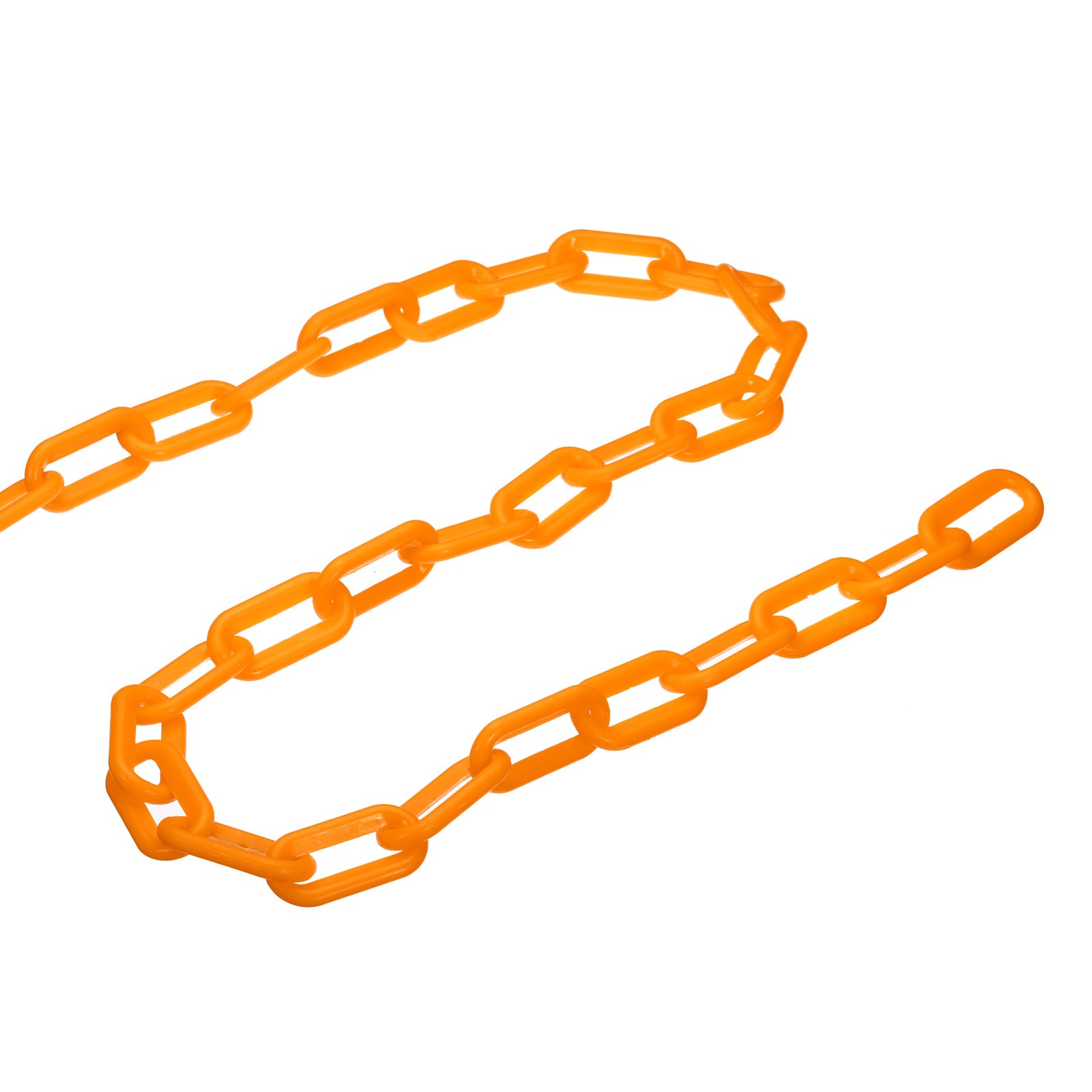 Plastic Chain Barrier (Orange, 10 Feet, 0.3″ Dia)