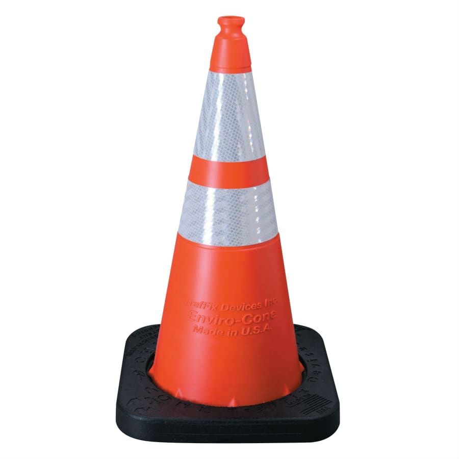 Vizcon 16028-HIWB-7 28in Orange Enviro Traffic Cone 6in 4in Reflective 7lb Base