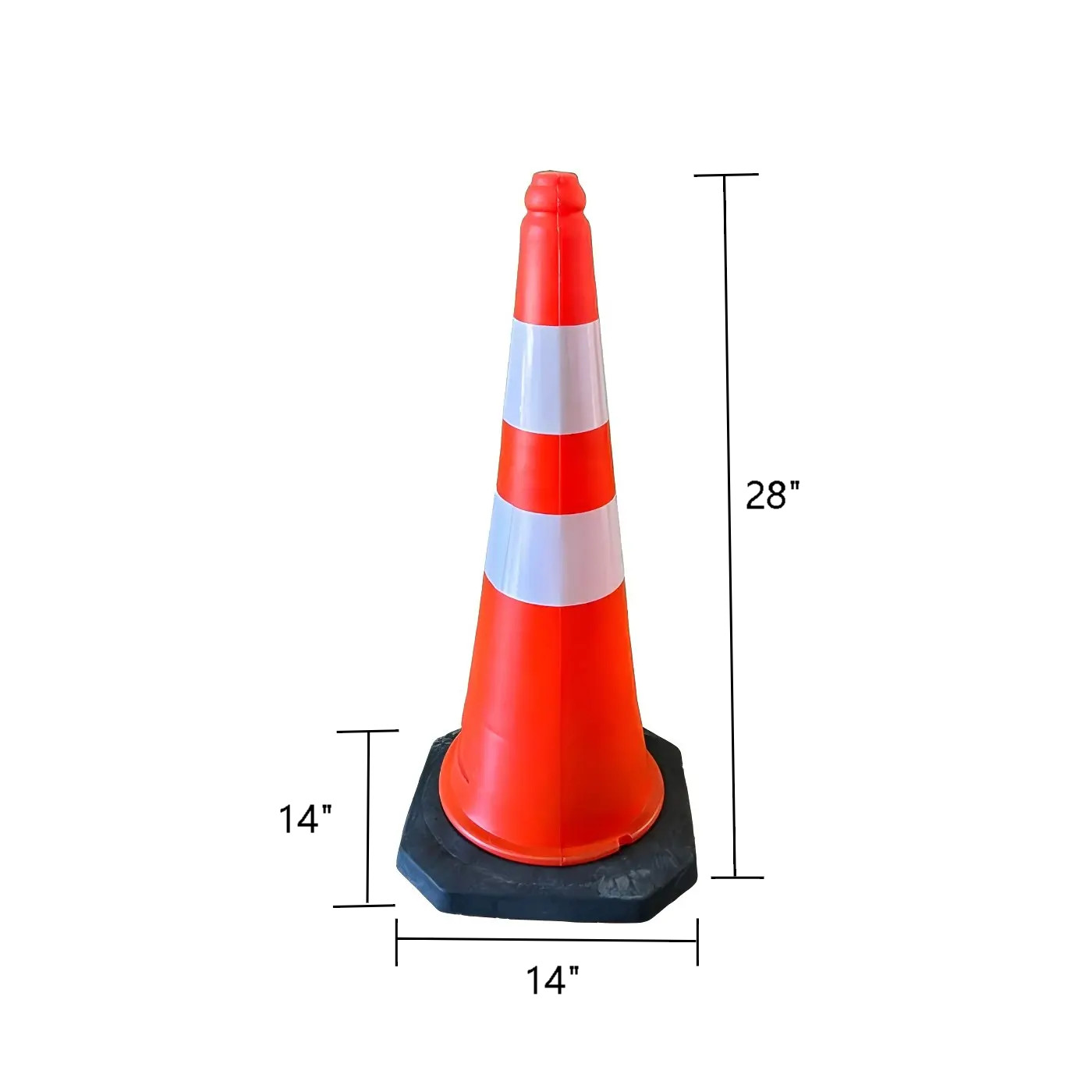 50 Pack 28″ Traffic Safety Cones Road Parking Cones Reflective Construction Cone