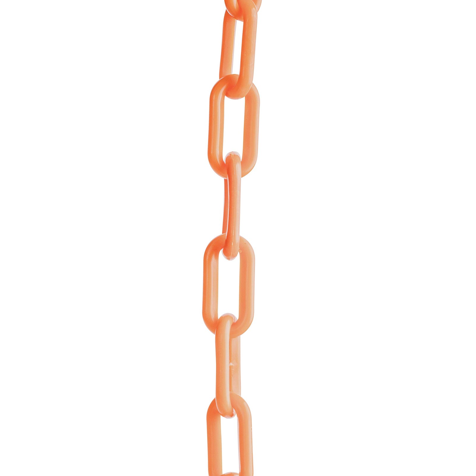 10 Feet Orange Safety Supply Plastic Chain UV Resistant for Crowd Control