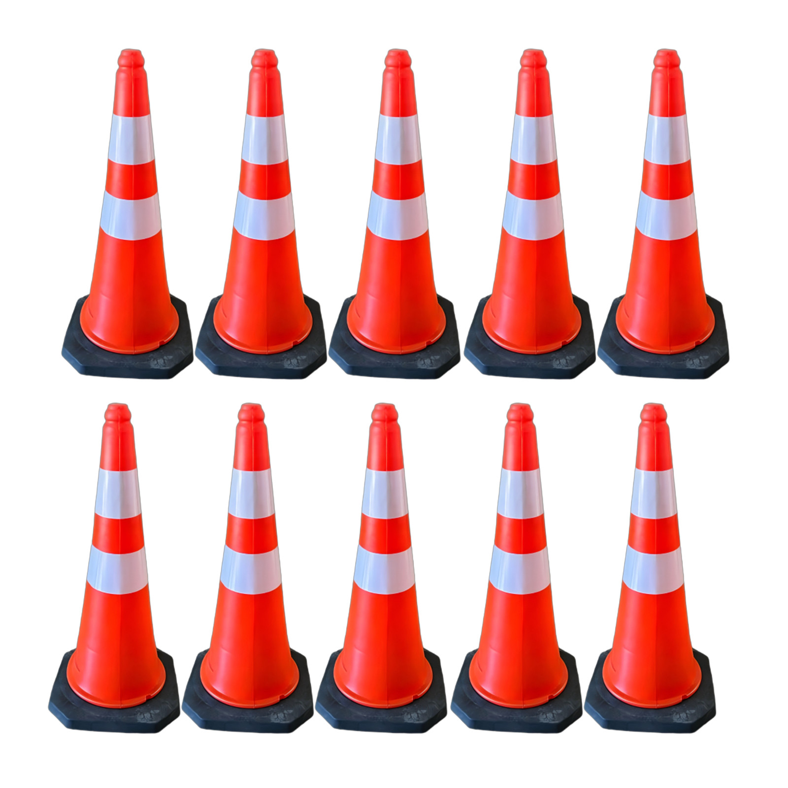 50 Pack 28″ Traffic Safety Cones Road Parking Cones Reflective Construction Cone