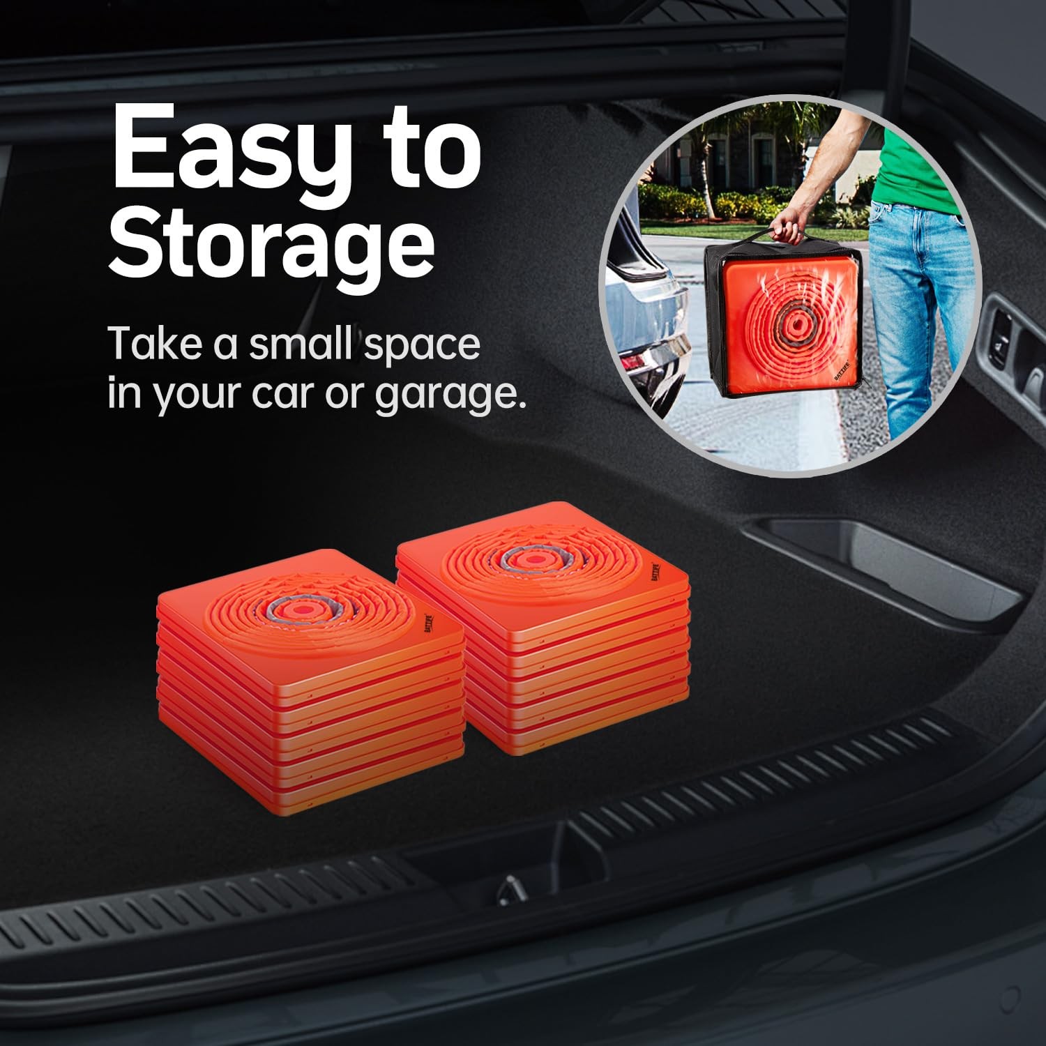 4 Pack 28 Inch Collapsible Traffic Safety Orange Cones Multi Purpose Pop-up