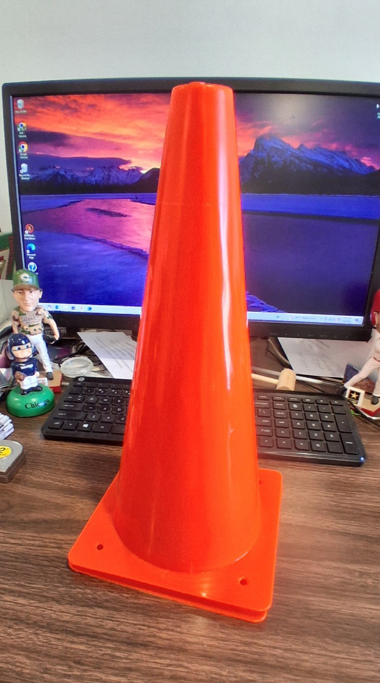 (2 PC) 12″ TRAFFIC SAFETY CONES PARKING CONSTUCTION ROAD MULTIPURPOSE EMERGENCY