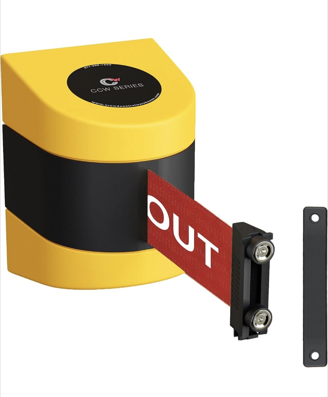 4pk CCW Series WMB-230 Magnetic Wall Mount Retractable Belt Barrier. READ!!!