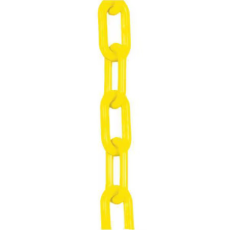 Zoro Select 30002-100 Plastic Chain, Yellow, 100 Ft Length, Gloss, 30002-100