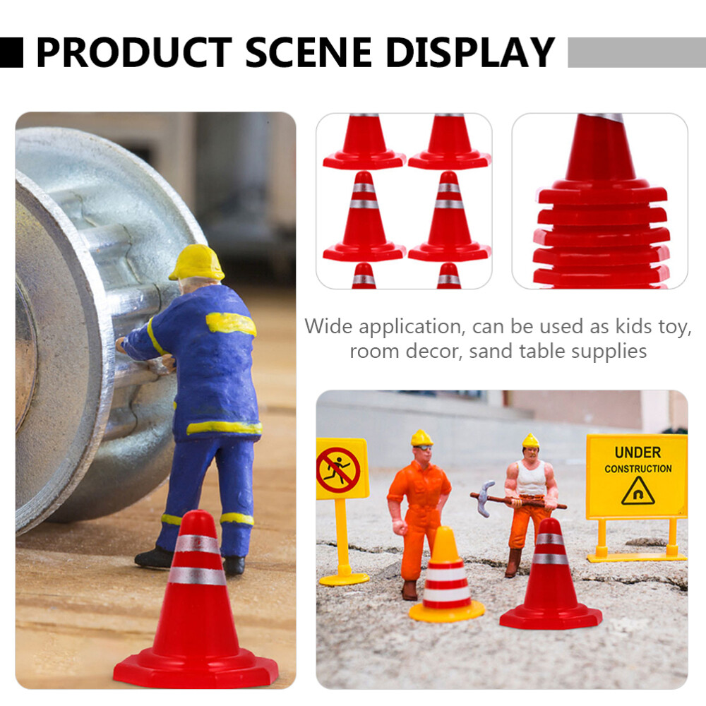 60PCS Training Roadblock Construction Cones Toys Traffic Signs for Kids