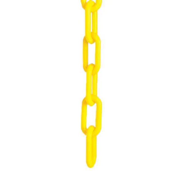 Manufacturer Varies Plastic Chain, Yellow, 50 ft Length, Gloss 30002-50
