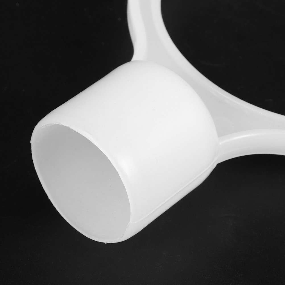 6Pcs Flexible PVC Cone Connectors for Traffic Safety Bar White