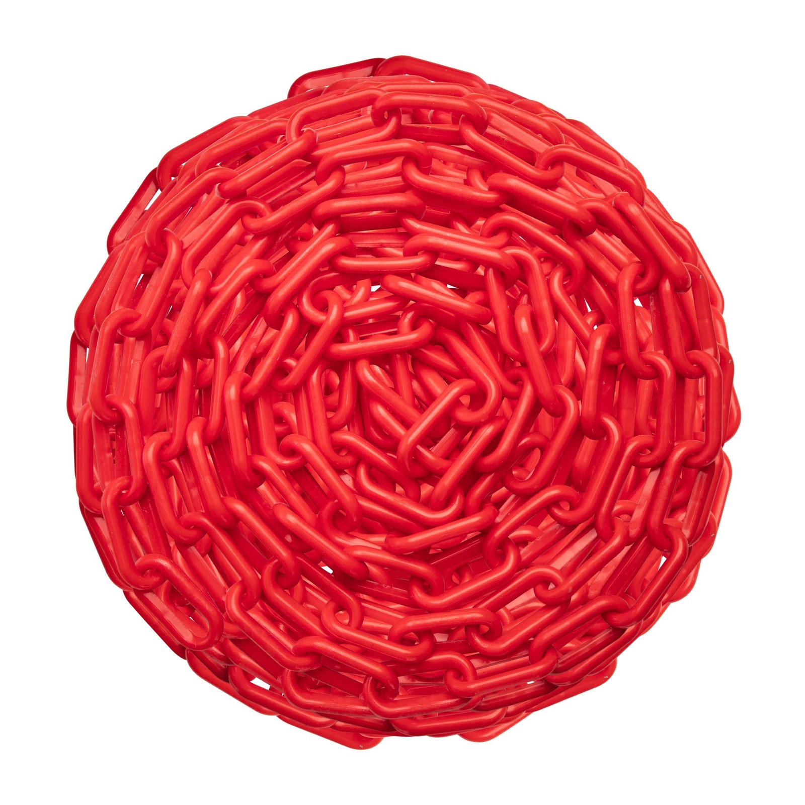 10 Feet Red Safety Supply Durable Plastic Chain UV Resistant for Crowd Control