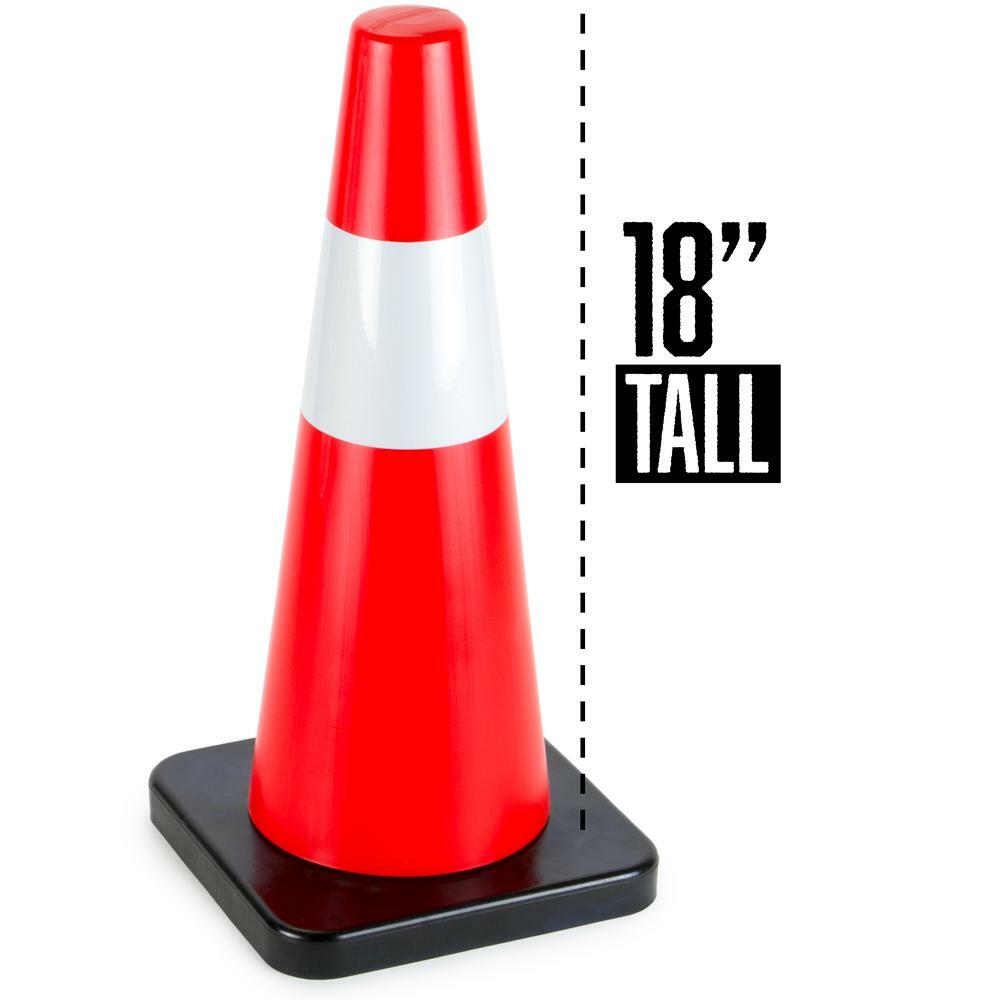 Bolthead Industrial 18″ High Hat Cone for Hazard Safety Parking Sports Training