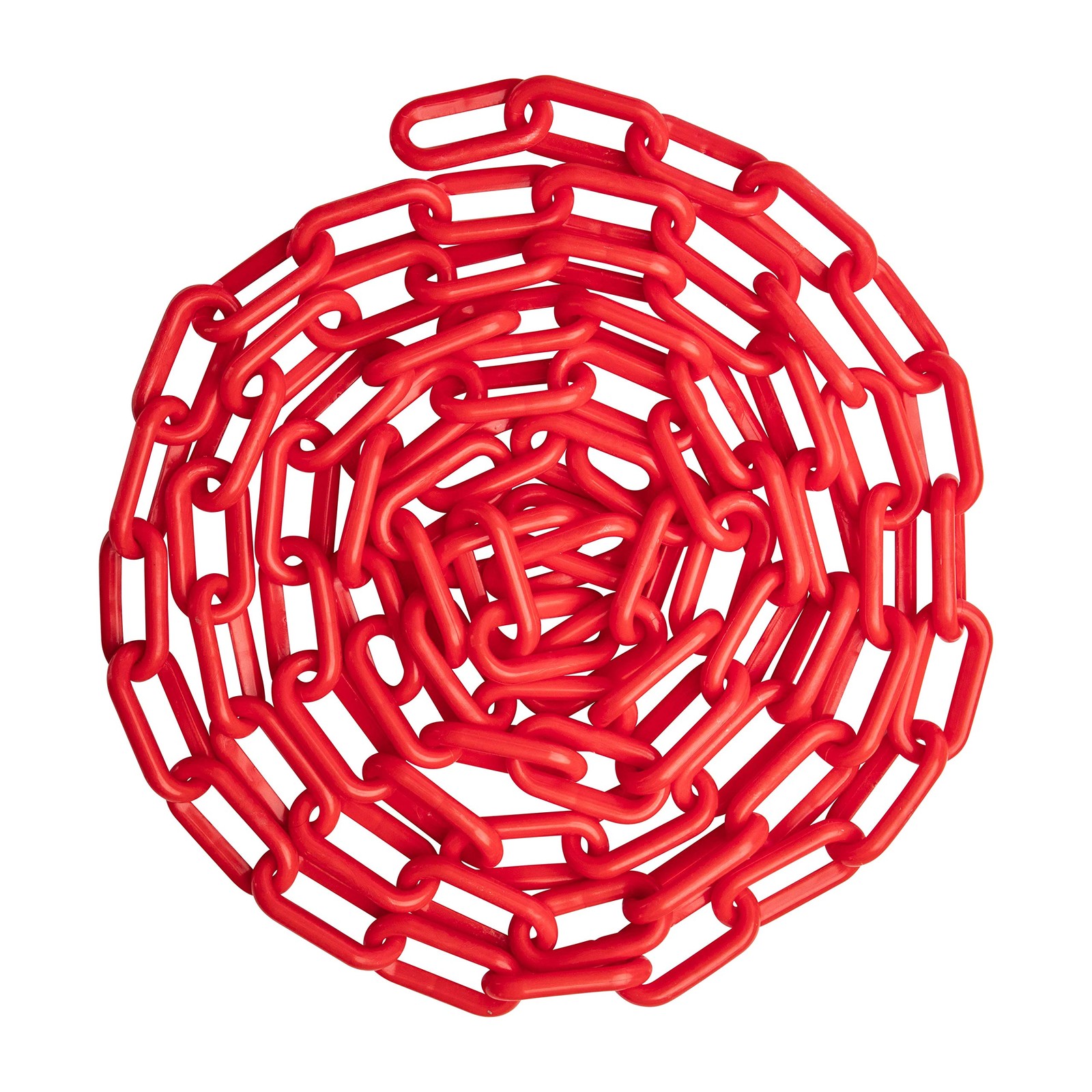 10 Feet Red Safety Supply Durable Plastic Chain UV Resistant for Crowd Control