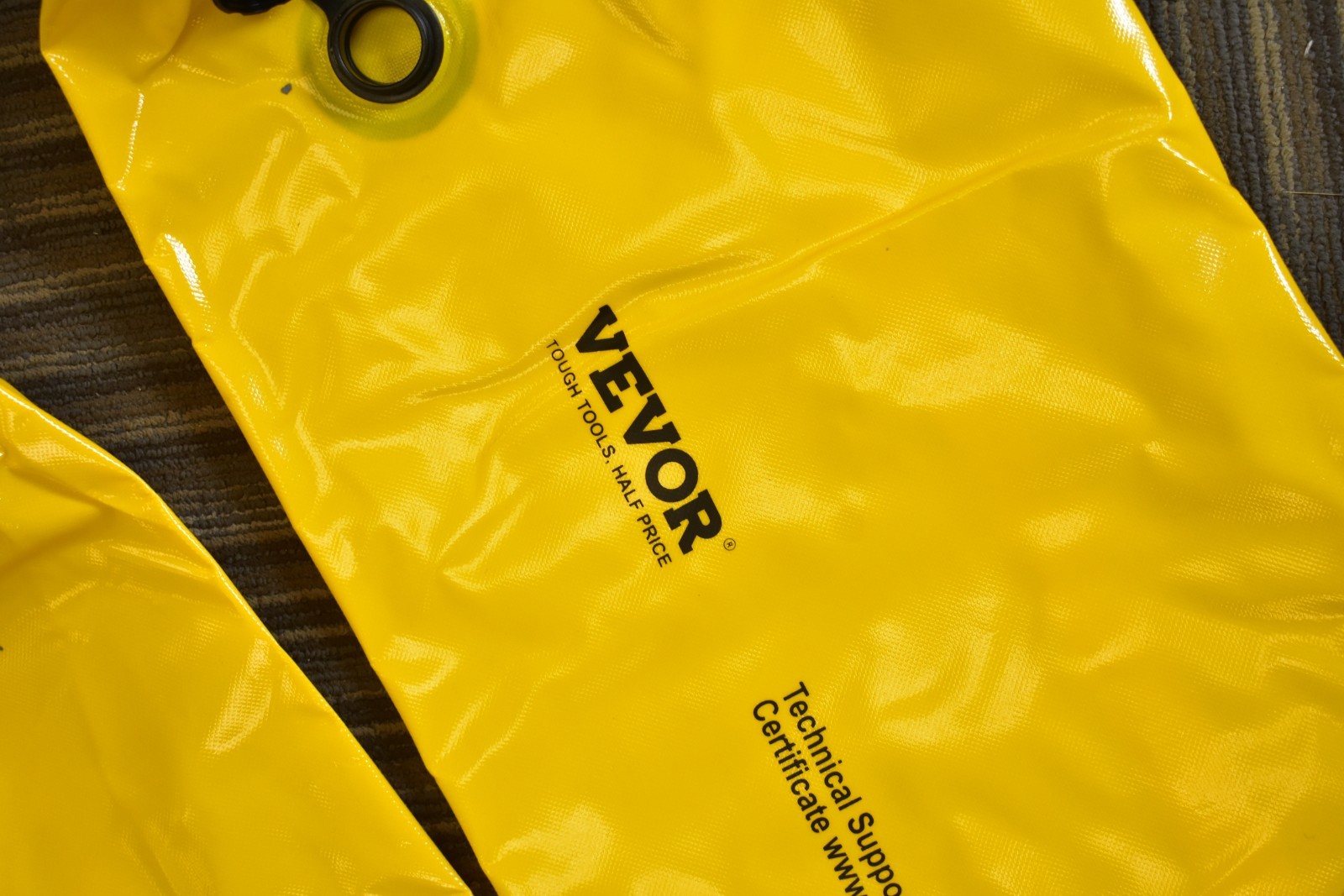 Lot of 4 Vevor Floor Barrier Sandbag Alternatives 4′ x 6″ Water Barriers Yellow