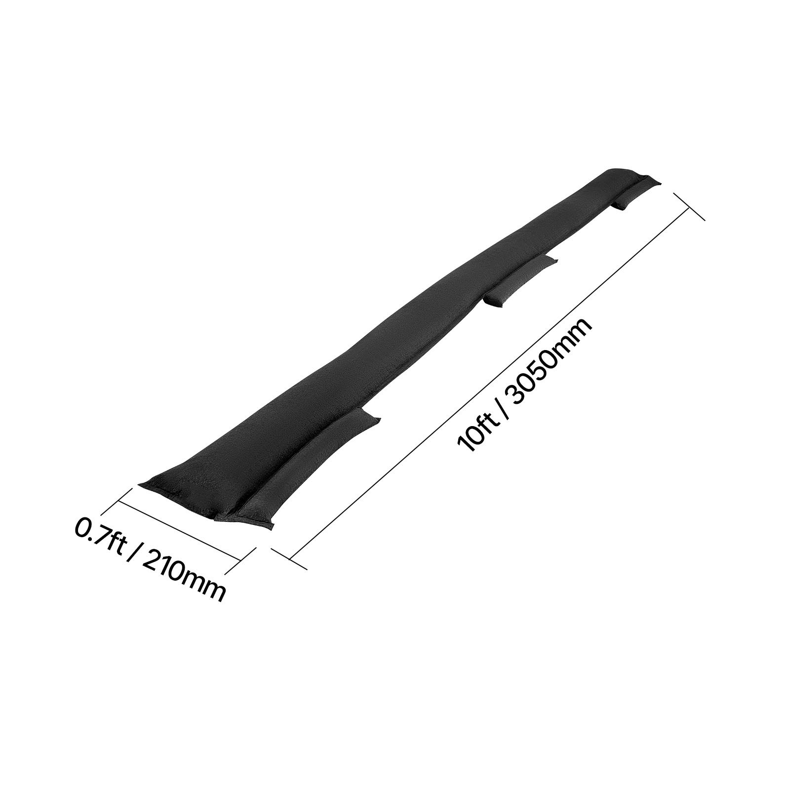 Uimoso Flood Barrier 10 x 0.7 ft Reusable Flood Bags Activated by Water 8 Pack