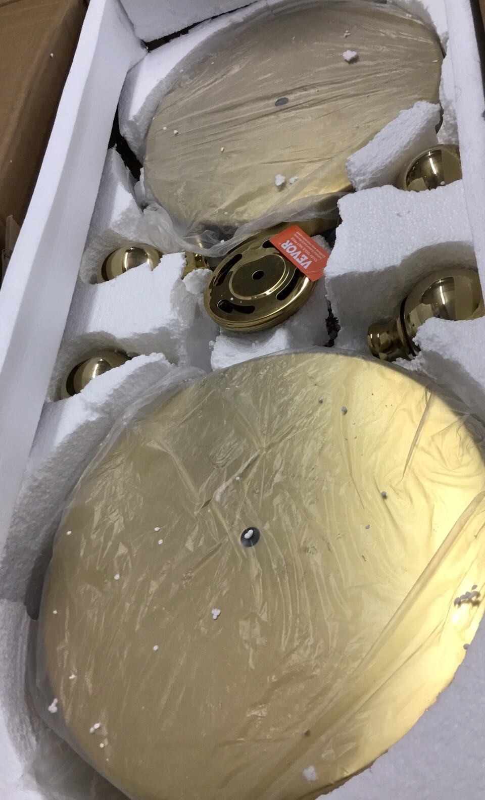 VEVOR 4 Crowd Control Stanchion Posts with 3 Velvet Ropes NEW (Packing Damage)