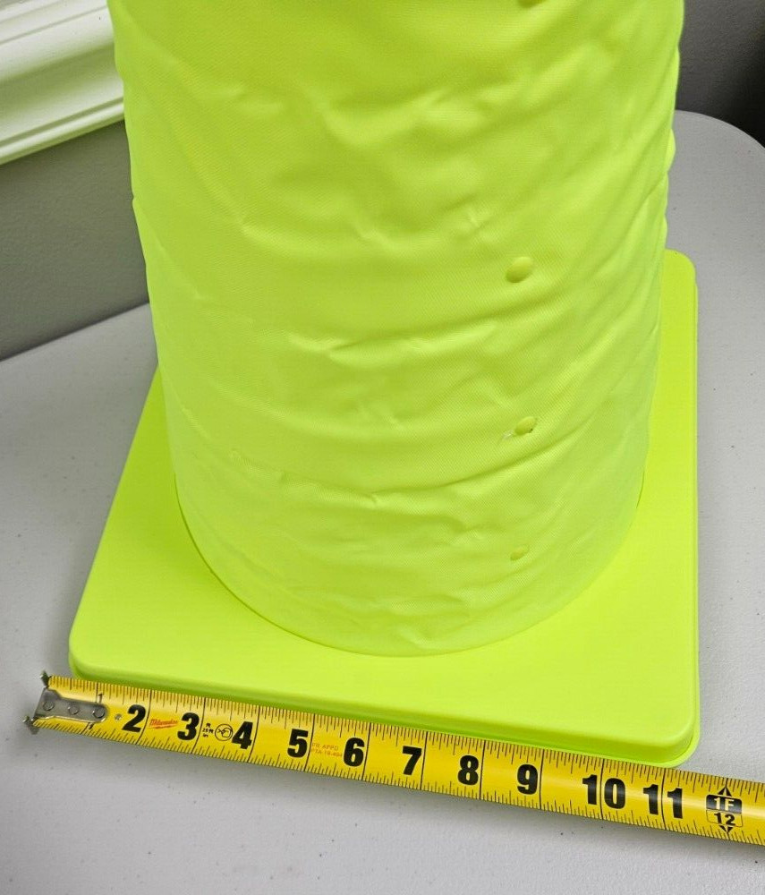 28 Inch Collapsible Foldable Safety Traffic Cone Lime Green Pop-Up Yellow 28″