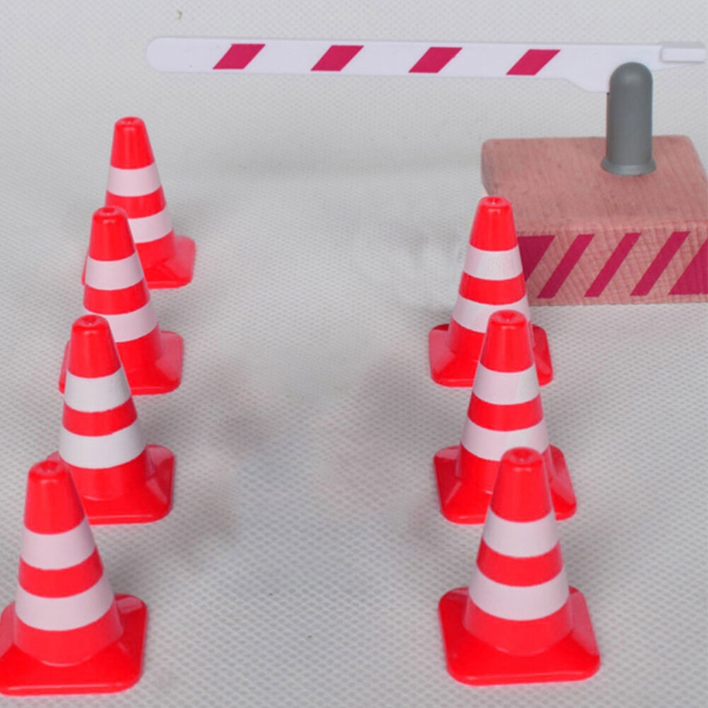 Road Sign Barricade Toy Plastic Work Traffic Signs Cone Mini Construction Cones