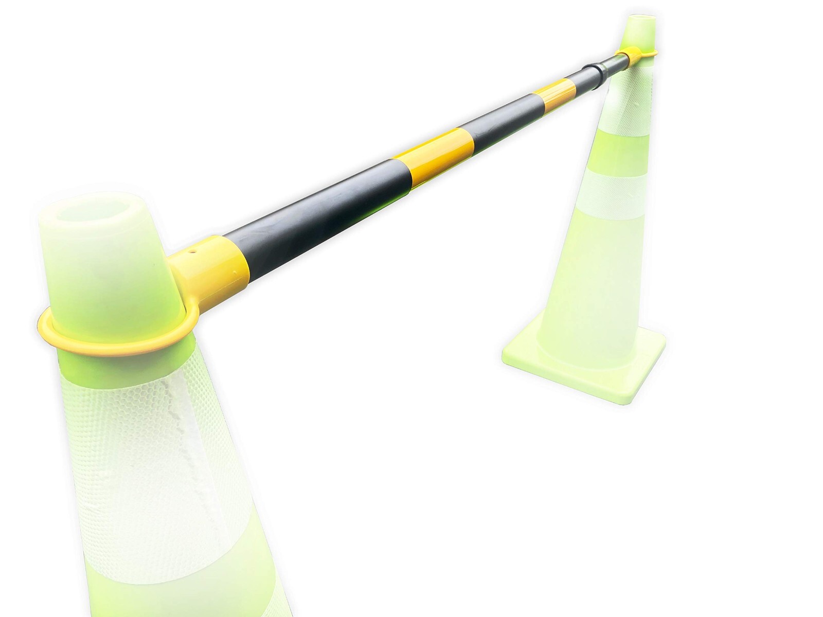 Safety Cone Retractable Bar Yellow/black Safety Cone Bar