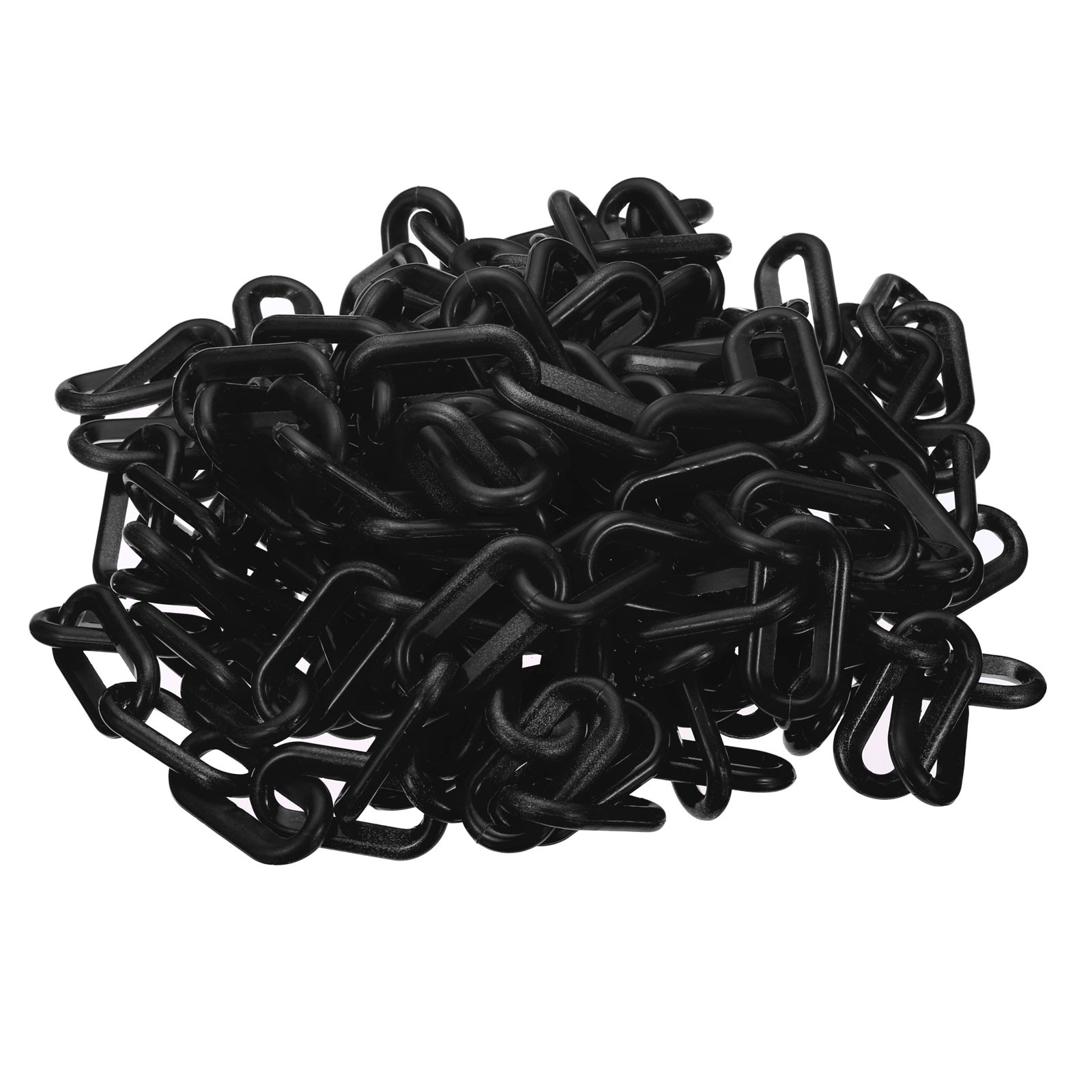 Plastic Chain Barrier (Black, 10 Feet, 0.3″ Dia)