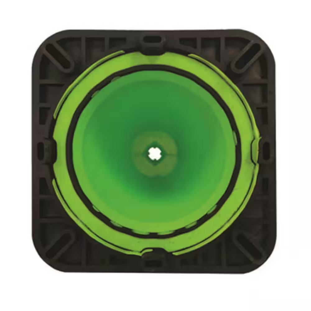 18 In. Lime Green Traffic Cone with Black Base 3 Lbs.