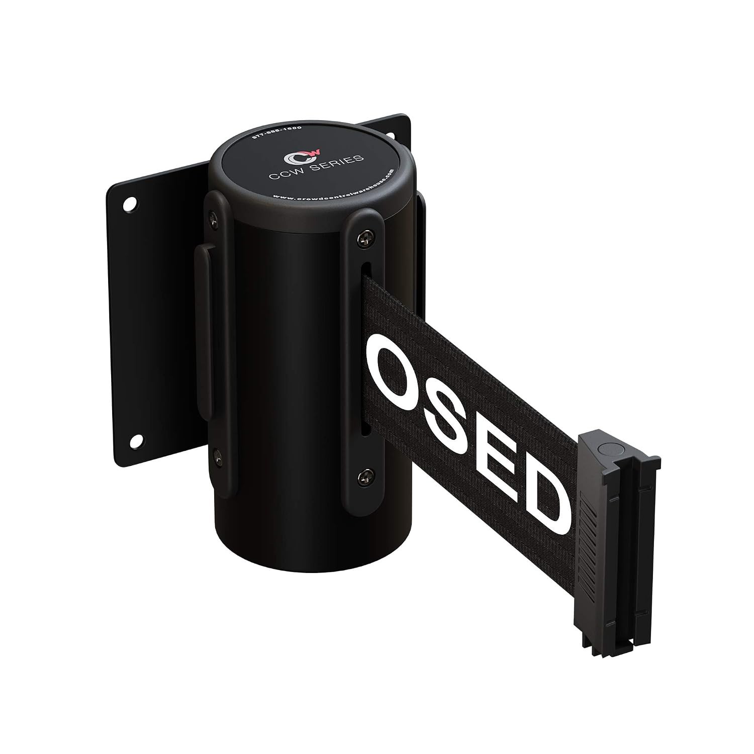 Multi-Purpose 11′ Fixed Wall Mount Retractable Belt – Ideal for Indoor/Outdoor