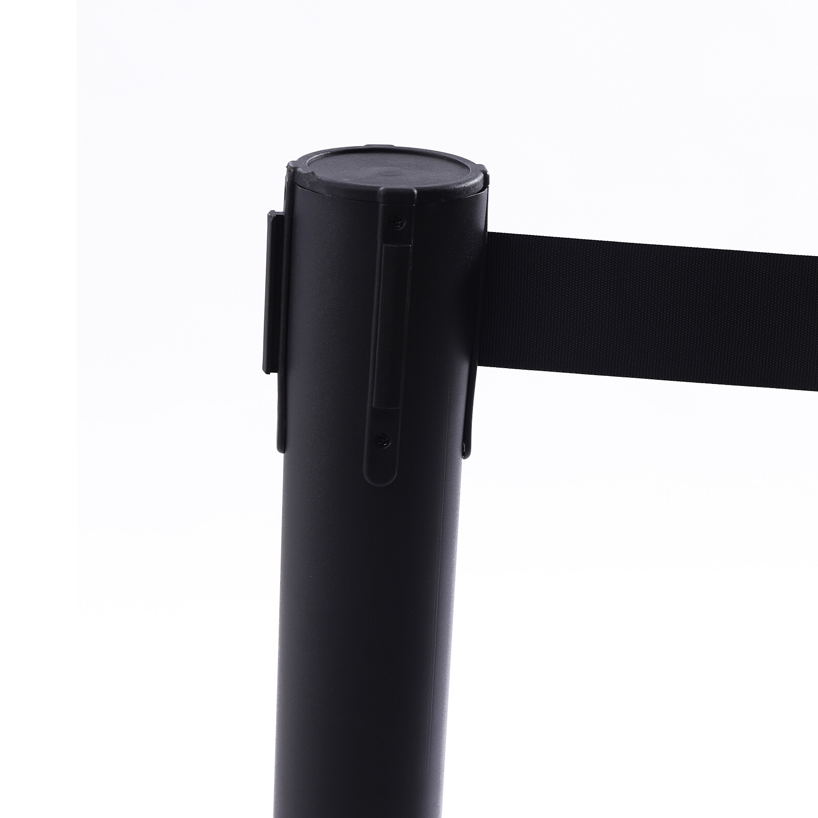 4* Black Retractable Belts Stanchion Post Event & Party Crowd Control 6.6ft Belt