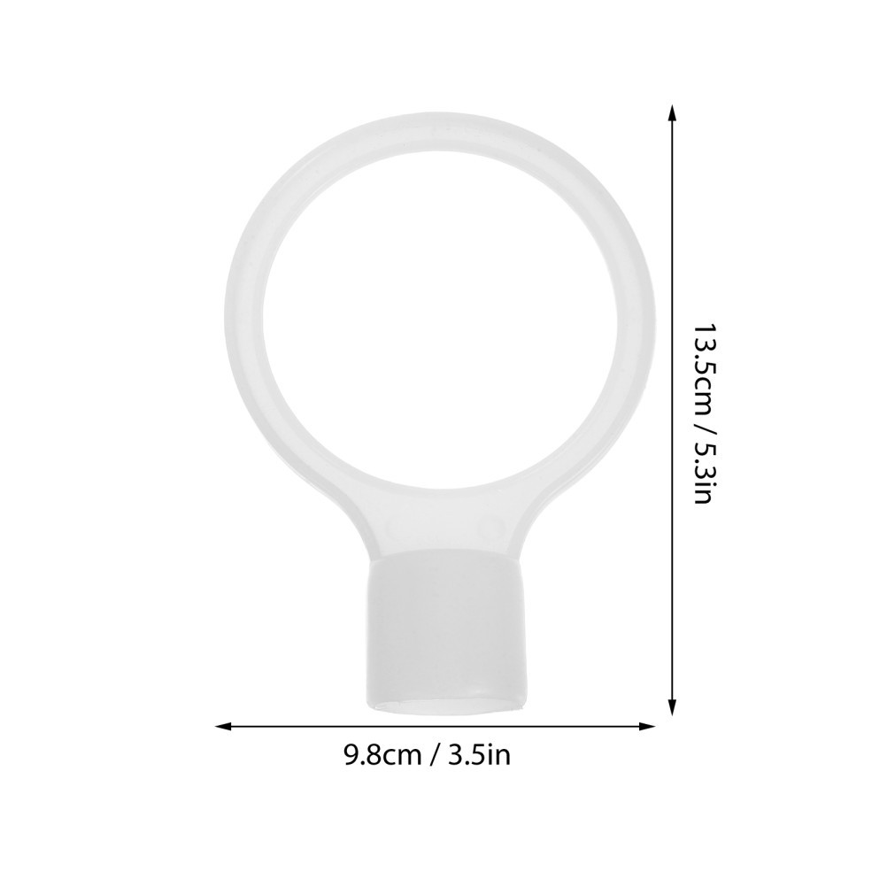 6Pcs Durable PVC Safety Cone Connectors for Traffic Cone Bar White Flexible