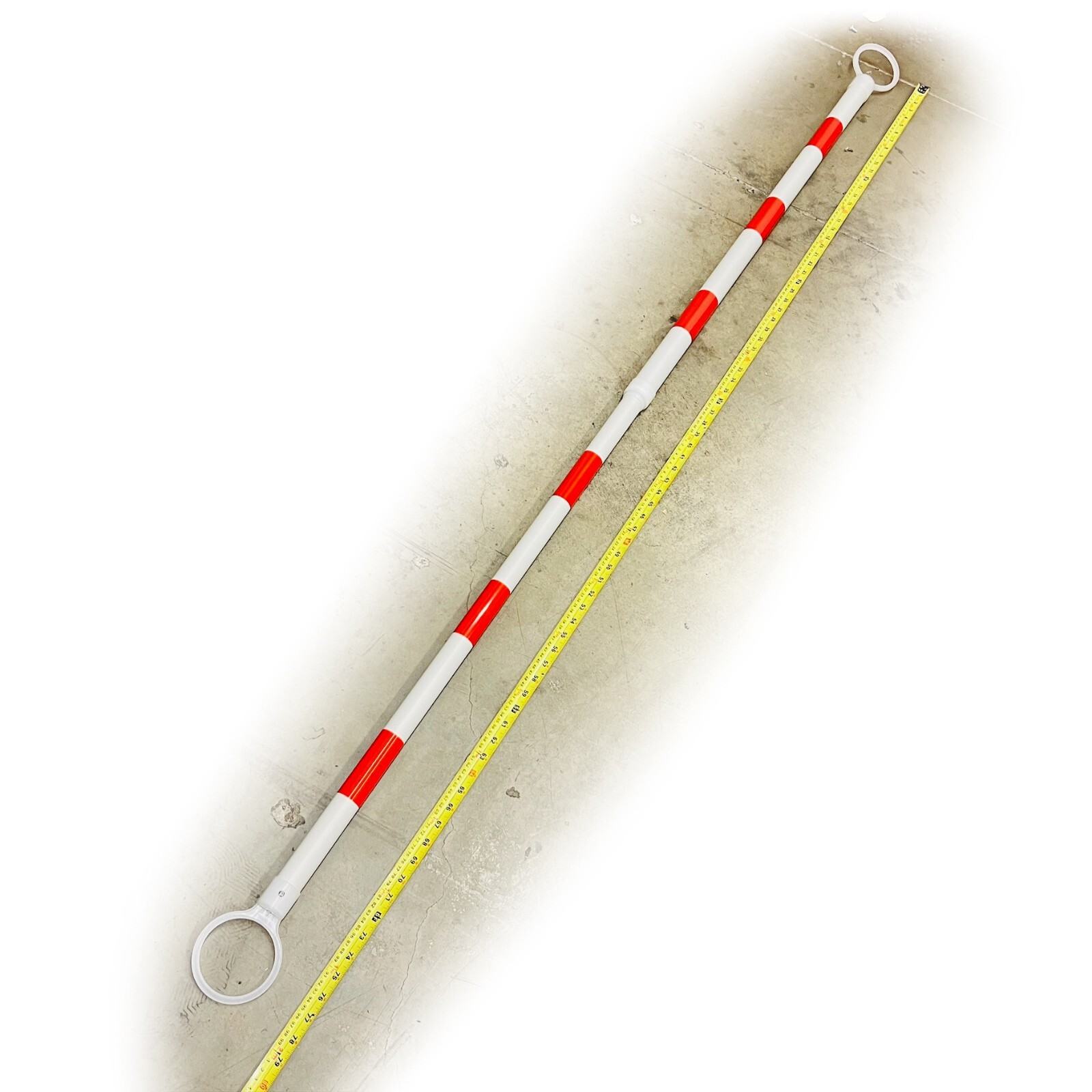 OHIY Reflective Retractable Traffic Cone Bar PVC Expanding from 4ft to 6.5ft